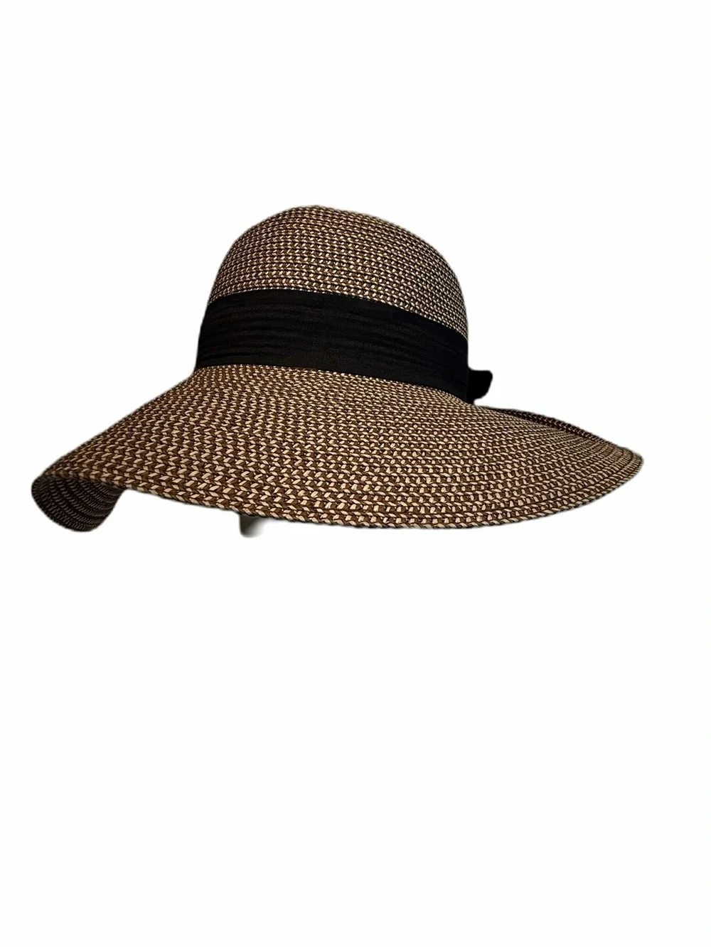 Magid Packable Paper Straw Hat - woven Natural and Black with UFP 50+